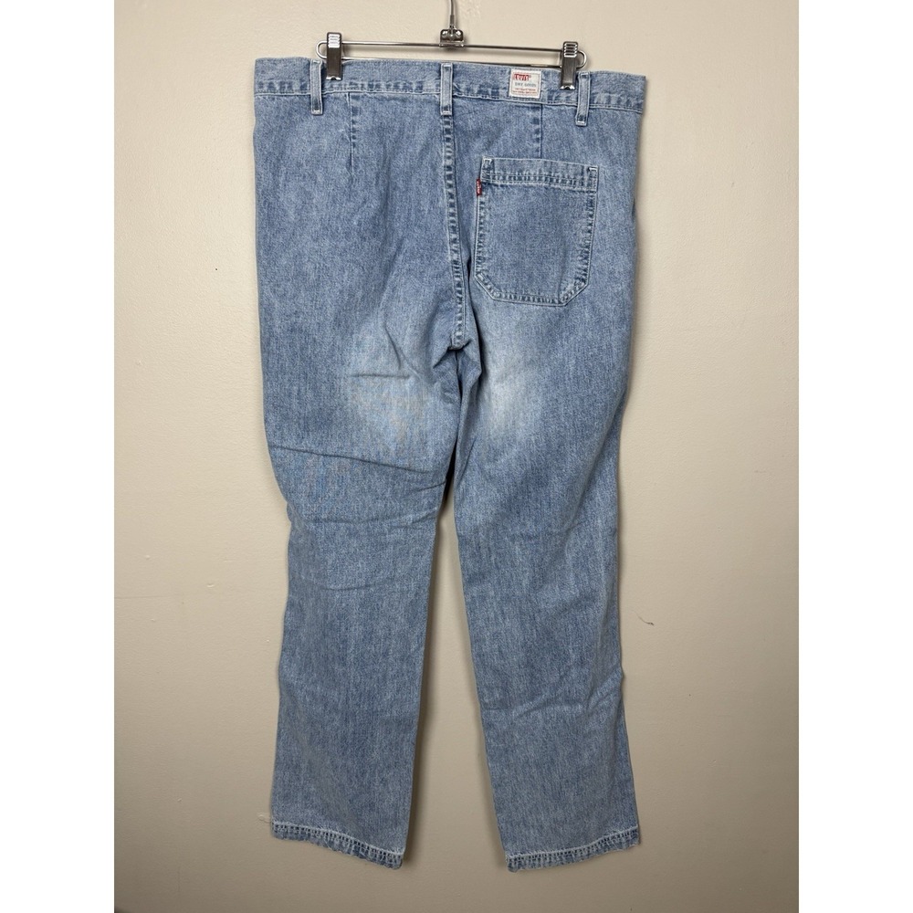 Vtg Y2K Levis Dry Goods Jeans‎ Juniors 13M Retro Straight Leg Light Wash Pants